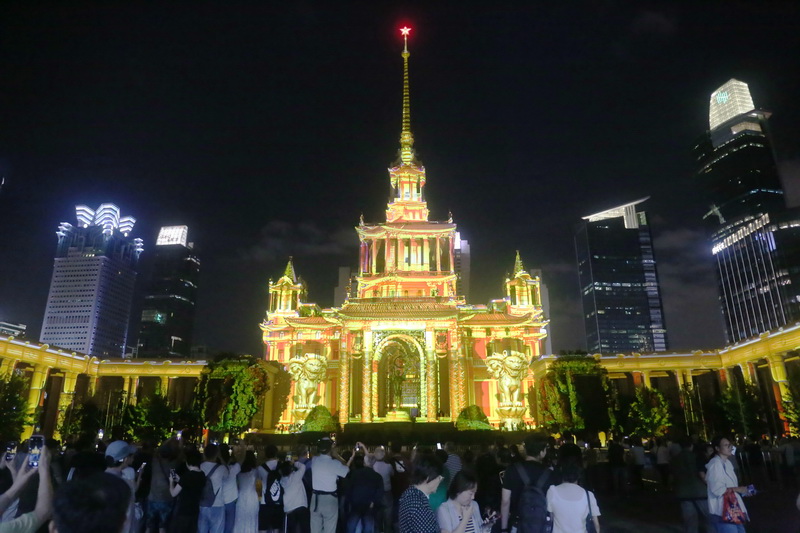 上海国际光影节3D投影秀：新中国历史建筑上海展